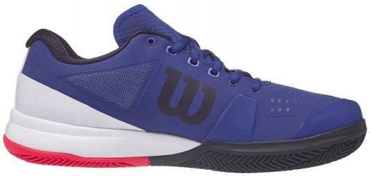 Тенісні кросівки чоловічі Wilson Rush Pro 2.5 ГРУНТ mazarine blue/white/neon red