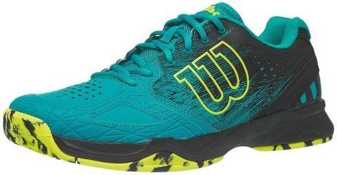 Тенісні кросівки чоловічі Wilson Kaos Comp tropical green/black/safety yellow