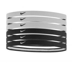 Резинка на голову Nike Swoosh Sport Headbands 6PK 2.0 black/white Резинка на голову Nike Swoosh Sport Headbands 6PK 2.0 black/white