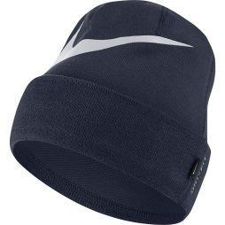 Спортивна шапка Nike Swoosh Cuffed Beanie obsidian/pure platinum