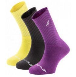 Носки детские Babolat Junior 3-pack multicolor
