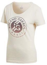 Тенісна футболка жіноча Adidas Roland Garros Tee Ecru Tint