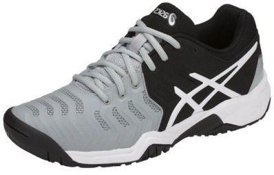 Детские теннисные кроссовки Asics Gel-Resolution 7 GS black/grey/white Детские теннисные кроссовки Asics Gel-Resolution 7 GS black/grey/white