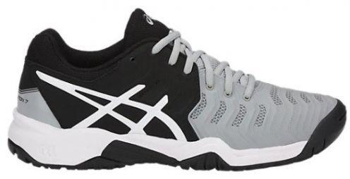 Детские теннисные кроссовки Asics Gel-Resolution 7 GS black/grey/white Детские теннисные кроссовки Asics Gel-Resolution 7 GS black/grey/white