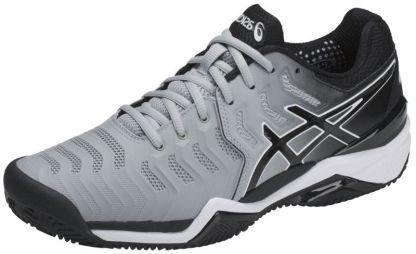 Теннисные кроссовки мужские Asics Gel-Resolution 7 ГРУНТ mid grey/black/white Теннисные кроссовки мужские Asics Gel-Resolution 7 ГРУНТ mid grey/black/white