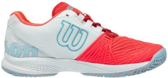 Тенісні кросівки жіночі Wilson Kaos 2.0 fiery coral/white/blue curacao Тенісні кросівки жіночі Wilson Kaos 2.0 fiery coral/white/blue curacao