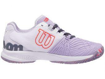 Тенісні кросівки жіночі Wilson Kaos 2.0 pastel lilac/white/fiery coral Тенісні кросівки жіночі Wilson Kaos 2.0 pastel lilac/white/fiery coral