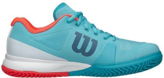 Тенісні кросівки жіночі Wilson Rush Pro 2.5 blue curacao/white/fiery coral Тенісні кросівки жіночі Wilson Rush Pro 2.5 blue curacao/white/fiery coral
