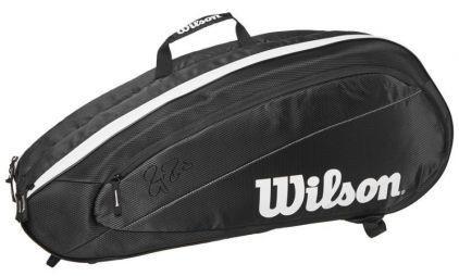 Теннисная сумка Wilson Fed  Team 6 Pk Bag black/white
