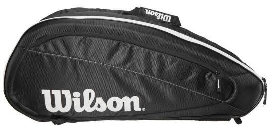 Теннисная сумка Wilson Fed  Team 6 Pk Bag black/white