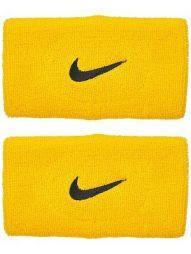 Напульсник Nike Swoosh Double-Wide Wristbands amarillo/black