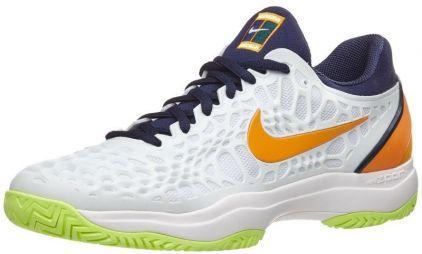 Дитячі тенісні кросівки Nike Air Zoom Cage 3 HC JR white/orange peel Дитячі тенісні кросівки Nike Air Zoom Cage 3 HC JR white/orange peel
