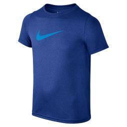 Тенісна футболка дитяча Nike Dry Tee SS Swoosh Solid dark blue Тенісна футболка дитяча Nike Dry Tee SS Swoosh Solid dark blue