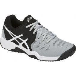 Детские теннисные кроссовки Asics Gel-Resolution 7 Грунт GS Black/Grey/White Детские теннисные кроссовки Asics Gel-Resolution 7 Грунт GS Black/Grey/White