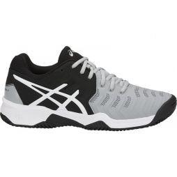 Детские теннисные кроссовки Asics Gel-Resolution 7 Грунт GS Black/Grey/White Детские теннисные кроссовки Asics Gel-Resolution 7 Грунт GS Black/Grey/White