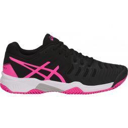 Детские теннисные кроссовки Asics Gel-Resolution 7 GS Грунт Black/Pink Детские теннисные кроссовки Asics Gel-Resolution 7 GS Грунт Black/Pink