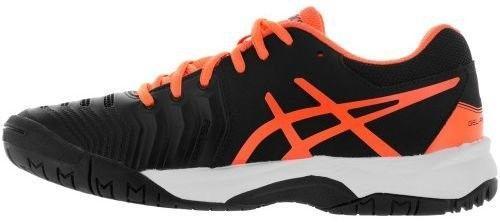 Детские теннисные кроссовки Asics Gel-Resolution 7 GS black/shocking orange/white Детские теннисные кроссовки Asics Gel-Resolution 7 GS black/shocking orange/white
