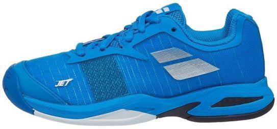 Детские теннисные кроссовки Babolat Jet All Court Junior diva blue/white Детские теннисные кроссовки Babolat Jet All Court Junior diva blue/white