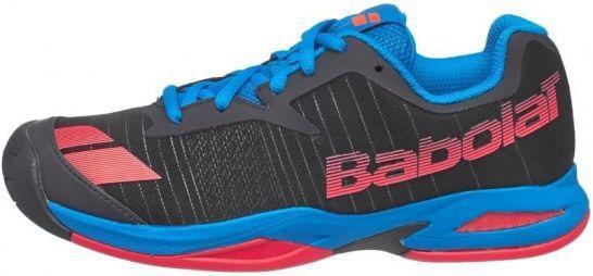 Детские теннисные кроссовки Babolat Jet All Court Junior grey/red/blue Детские теннисные кроссовки Babolat Jet All Court Junior grey/red/blue