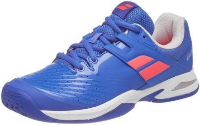 Детские теннисные кроссовки Babolat Propulse All Court Junior blue/fluo pink Детские теннисные кроссовки Babolat Propulse All Court Junior blue/fluo pink