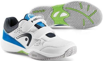 Дитячі тенісні кросівки Head Nzzzo Velcro Kids white/blue Дитячі тенісні кросівки Head Nzzzo Velcro Kids white/blue