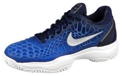 Дитячі тенісні кросівки Nike Air Zoom Cage 3 midnight navy/metallic silver Дитячі тенісні кросівки Nike Air Zoom Cage 3 midnight navy/metallic silver