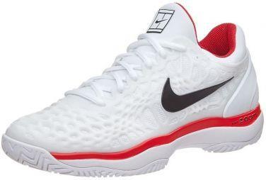 Дитячі тенісні кросівки Nike Air Zoom Cage 3 white/black/university red Дитячі тенісні кросівки Nike Air Zoom Cage 3 white/black/university red