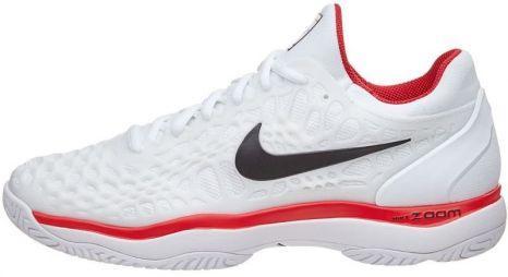 Дитячі тенісні кросівки Nike Air Zoom Cage 3 white/black/university red Дитячі тенісні кросівки Nike Air Zoom Cage 3 white/black/university red