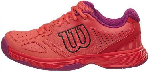 Дитячі тенісні кросівки Wilson Kaos Comp JR radiant red/coral punch/azalee pink