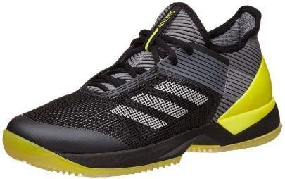Тенісні кросівки жіночі Adidas Adizero Ubersonic 3 W ГРУНТ core black/night metallic/bright yellow Тенісні кросівки жіночі Adidas Adizero Ubersonic 3 W ГРУНТ core black/night metallic/bright yellow