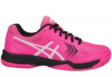 Теннисные кроссовки женские Asics Gel-Dedicate 5 ГРУНТ Pink/White/Black Теннисные кроссовки женские Asics Gel-Dedicate 5 ГРУНТ Pink/White/Black