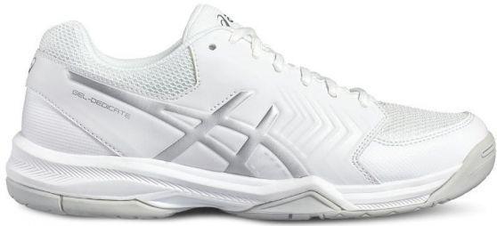 Теннисные кроссовки женские Asics Gel-Dedicate 5 white/silver Теннисные кроссовки женские Asics Gel-Dedicate 5 white/silver