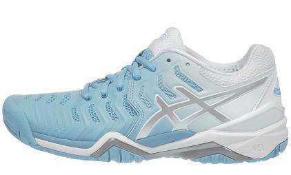 Теннисные кроссовки женские Asics Gel-Resolution 7 Blue/Silver/White Теннисные кроссовки женские Asics Gel-Resolution 7 Blue/Silver/White
