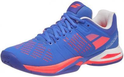 Теннисные кроссовки женские Babolat Propulse Team All Court Woman blue/fluo pink Теннисные кроссовки женские Babolat Propulse Team All Court Woman blue/fluo pink
