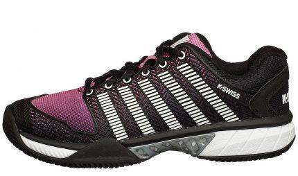 Тенісні кросівки жіночі K-Swiss Hypercourt Express ГРУНТ black/shocking pink Тенісні кросівки жіночі K-Swiss Hypercourt Express ГРУНТ black/shocking pink