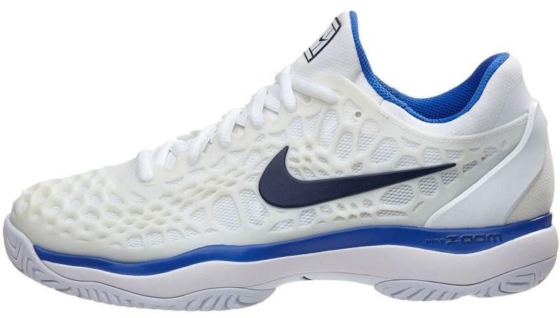 Теннисные кроссовки женские Nike WMNS Air Zoom Cage 3 white/binary blue/mega blue