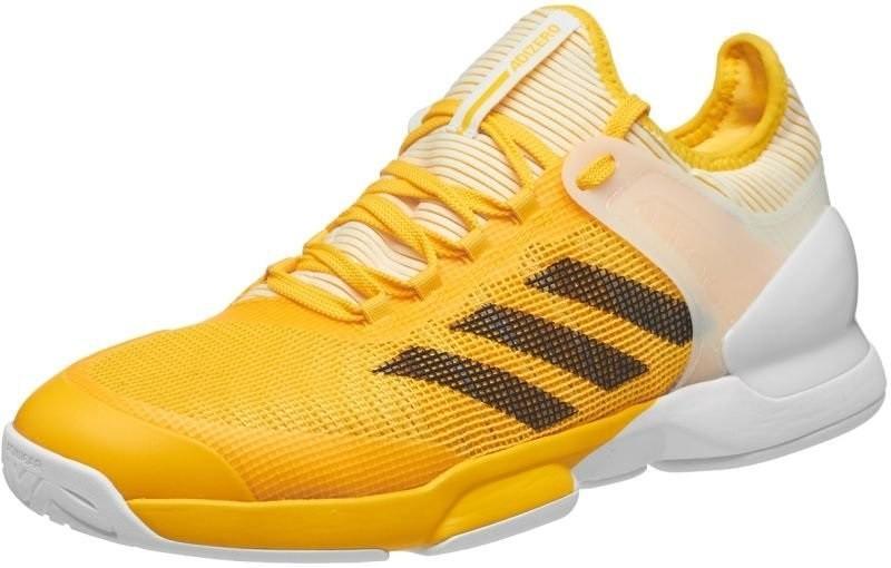 Теннисные кроссовки мужские Adidas Adizero Ubersonic 2 eqt yellow/core black/ftwr white
