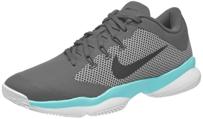 Теннисные кроссовки мужские Nike Air Zoom Ultra ГРУНТ dark grey/black/aurora green