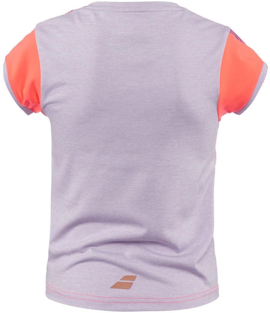Тенісна футболка дитяча Babolat Performance Cap Sleeves Top Girl fluo strike