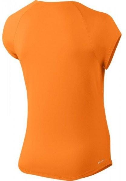 Теннисная футболка детская Nike Pure Top Girl's tart orange