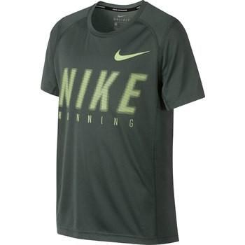 Теннисная футболка детская Nike Dry Miler Boys' Top vintage green
