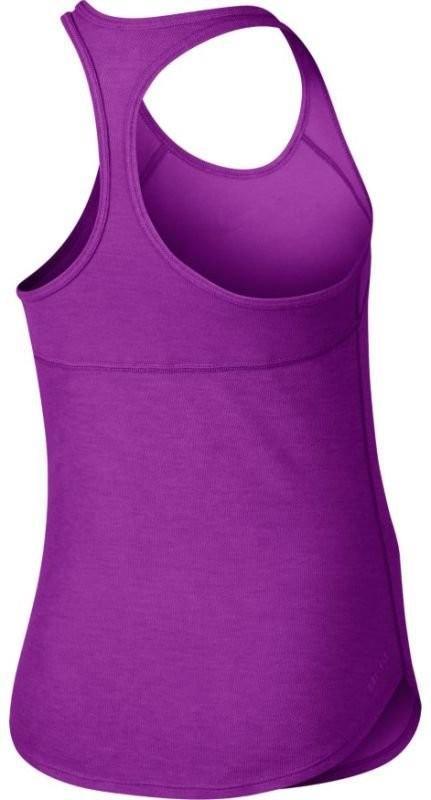 Теннисная майка детская Nike Slam Tank YTH vivid purple/tart orange