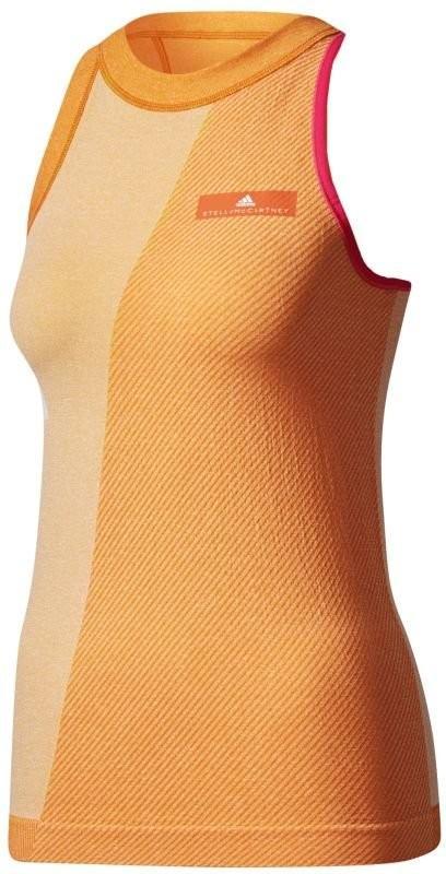 Теннисная майка женская Adidas by Stella McCartney Barricade Tank white/radiant orange/shock pink