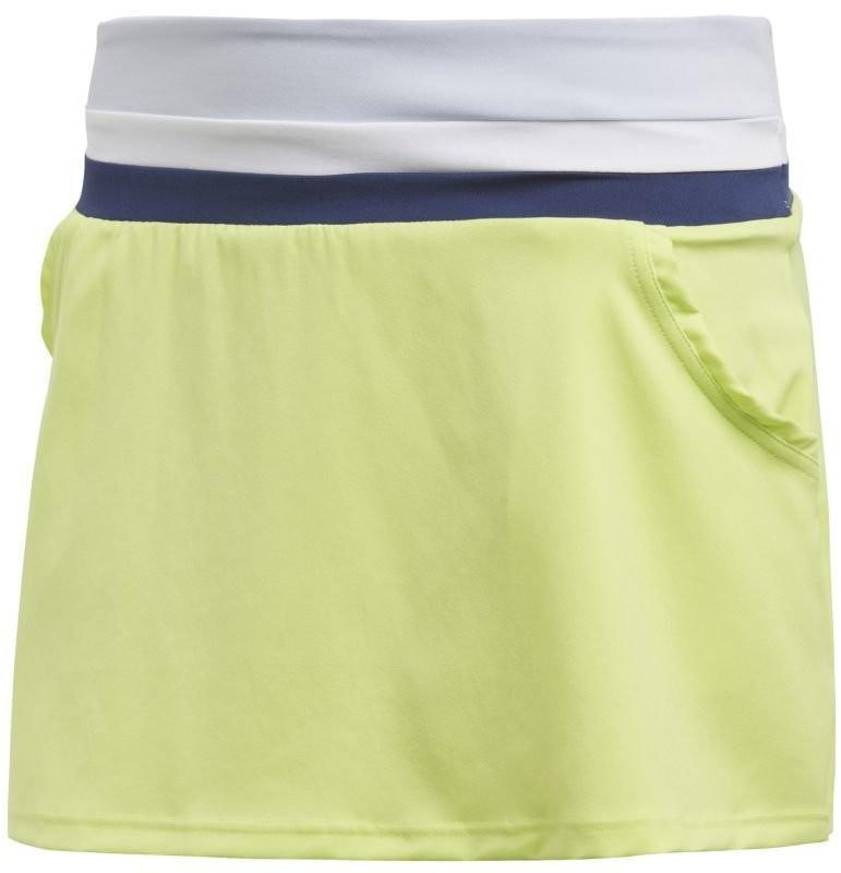 Теннисная юбка женская Adidas Club Skirt semi frozen yellow
