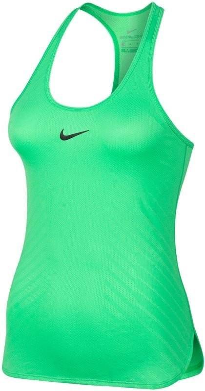 Теннисная майка женская Nike Court Womens Slam Tank Premier electro green/black/black