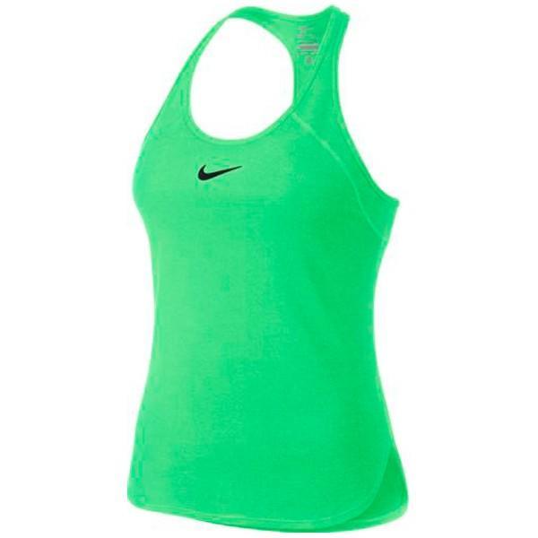 Теннисная майка женская Nike Dry Tank Slam electro green/black
