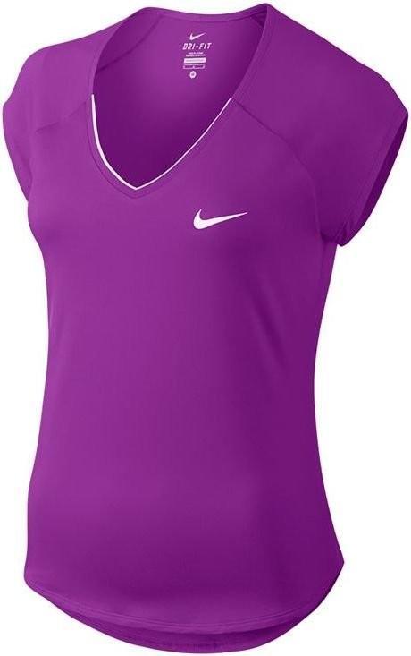 Теннисная футболка женская Nike Court W Pure Top vivid purple/white