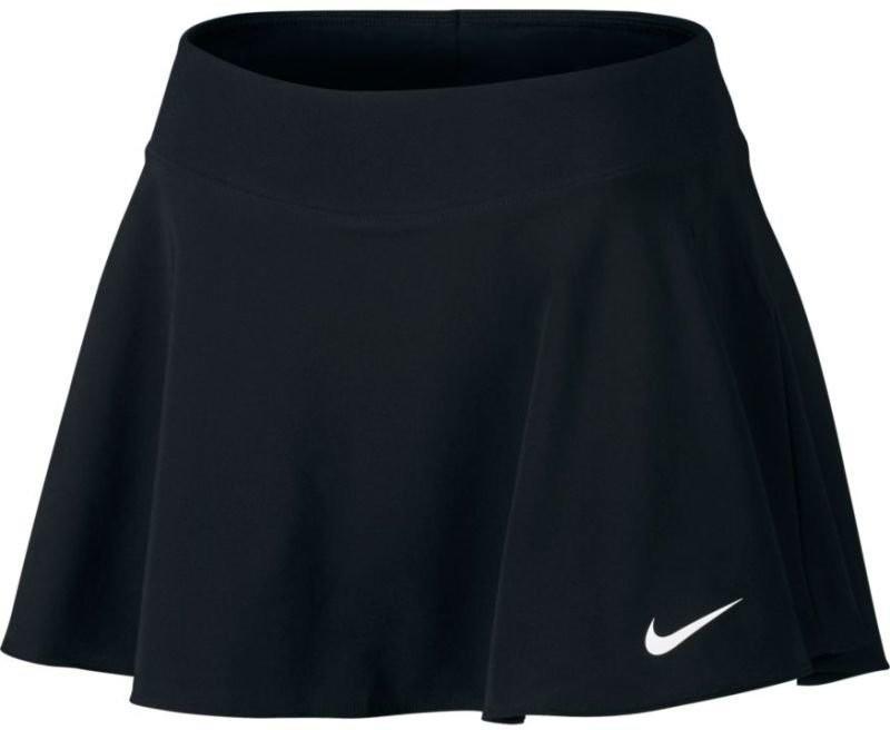 Теннисная юбка женская Nike Court FLX Pure Skirt Flouncy black/white