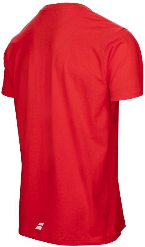 Теннисная футболка мужская Babolat Core Pure Strike Tee Men fluo red