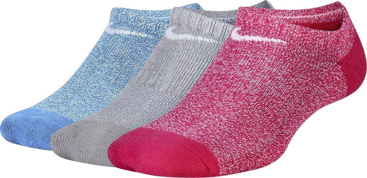 Носки детские Nike Dry Cushion No Show Junior 3-pack/pink/grey/blue